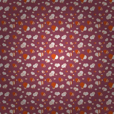 Sorunsuz altmışlı mod pop sanat psychedelic renkli aşk metin tasarım stili. Şirin kalpler güzel arka plan üzerinde turuncu, beyaz ve pembe renkleri seviyorum. Vektör çizim.