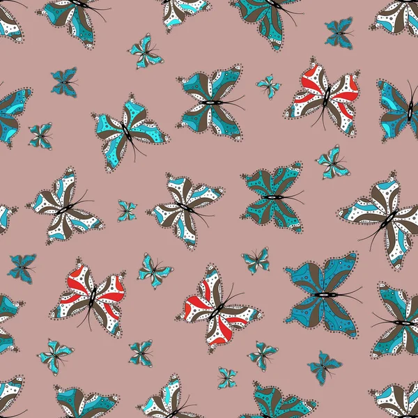 Vacker Bakgrund Färgglada Fjärilar Abstrakta Sömlösa Mönster Till Kläder Pojkar — Stock vektor