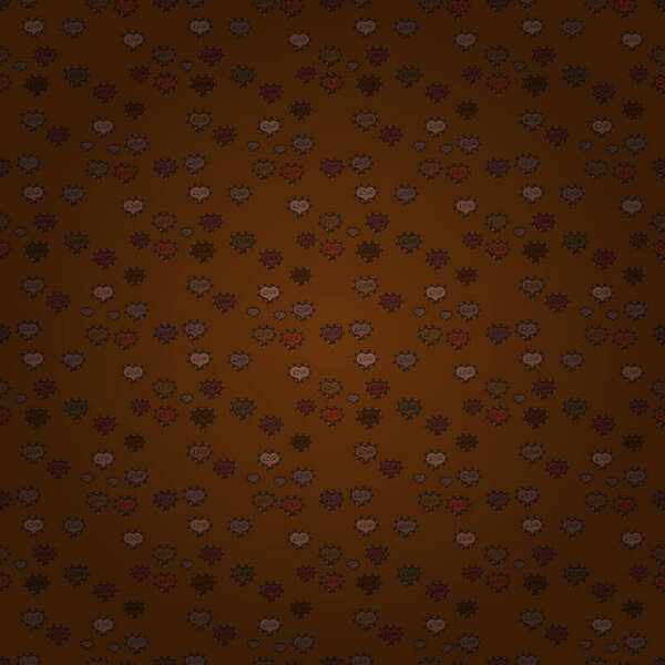 Valentine':s day print, seamless hand craft expressive ink typography pattern. Hipster funky painted style texture on brown, black and gray colors. Poster with different doodle letters. Vector. Love.