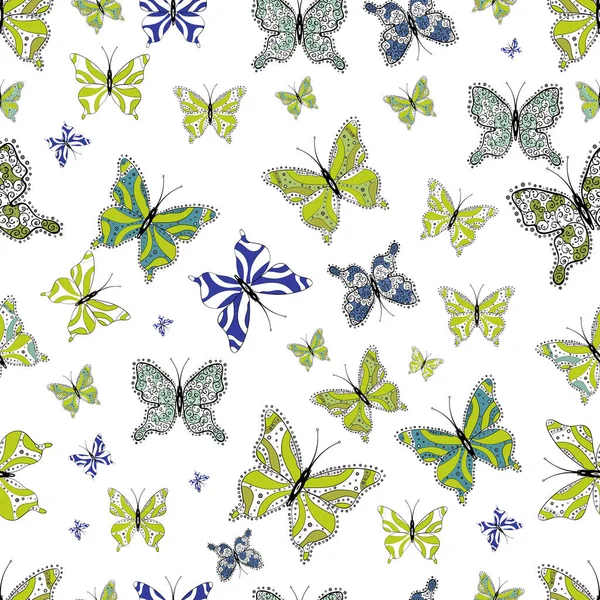 Belle Illustration Motif Vectoriel Papillon Photos Jaune Noir Blanc — Image vectorielle