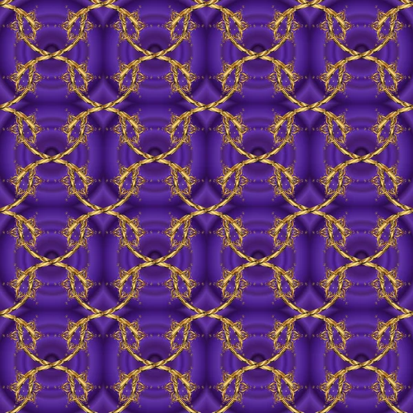 Традиционный Классический Золотой Векторный Рисунок Коричневых Фиолетовых Цветах Золотыми Элементами — стоковый вектор