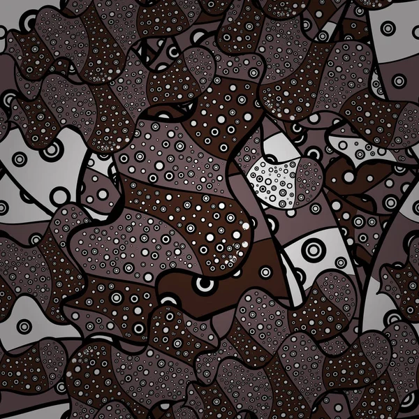 レトロなシームレス背景デザイン パターン 柔らかい生地のパターン パープル ブラック ブラウン色に ベクトル — ストックベクタ