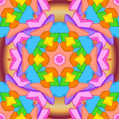 Ultraviyole kumaş deseni. Vektör çizimi. Soyut motif arkaplanı.