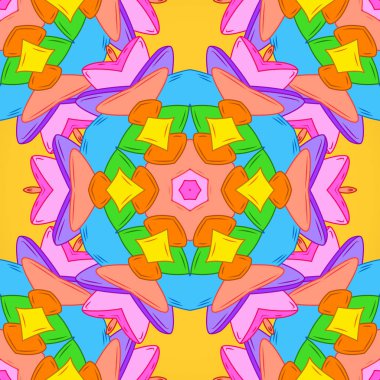 Vektör soyut desen sayfa antistress için. Vektör çizim. Turuncu, sarı ve mavi renkler. Kartları, davetiyeler, tarihi kartları ve daha birçok kaydetmek için kullanılan.