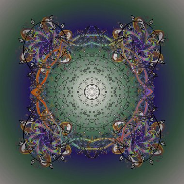 Vektör çizimi. Kar taneli desen. Vektör noel soyut renkli arkaplan ve düşen kar tanesi.