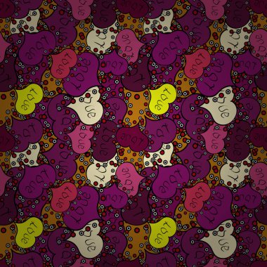 Güzel mor, siyah ve kırmızı renkleri öğeleri. Vektör çizim. Sorunsuz Sevgililer kalp kalp ile seamless modeli seviyorum. Düğün arka plan tasarım seviyorum.