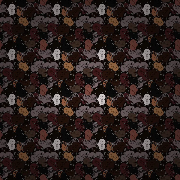 한다면 패턴입니다 벡터입니다 그레이 브라운 색상에 부드러운 패브릭 패턴입니다 원활한 — 스톡 벡터