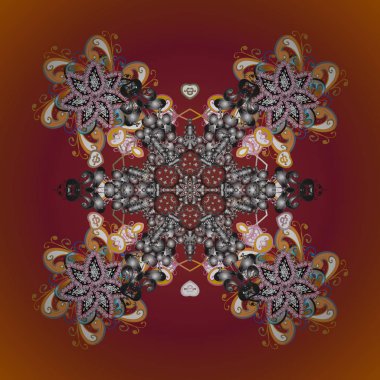 Sihirli tatil yıldız ve düşen kar taneleri ile arka plan. Noel s. vektör çizim.