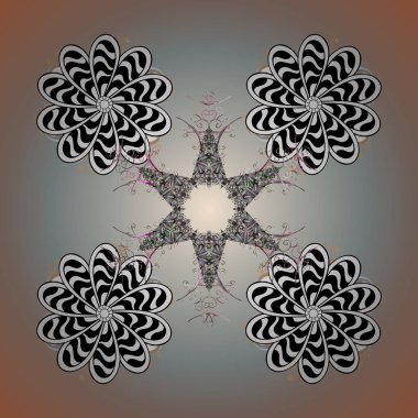 Kar taneleri kış, vektör arka plan. Yüzey, ambalaj kağıdı, arka plan üzerinde kar tanesi için yinelenen doku.