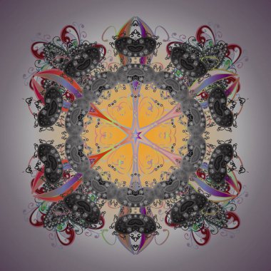 Kar tanesi vektör simge arka plan rengi renkli. Xmas frost kar pul izole siluet simge. Vektör çizim. Kış Noel kar düz kristal öğesi. Hava illüstrasyon buz koleksiyonu.