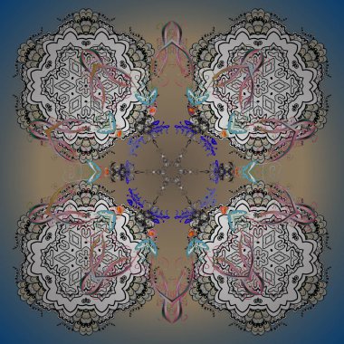 Farklı kar tanesi koleksiyonu vektör, kış öğeleri bir arka plan üzerinde. Vektör Noel renkli arka plan ile sevimli kar tanesi.