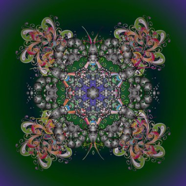 Yetişkin boyama sayfaları, Sanat Terapisi, bohem dövme için serbest sanatsal etnik illüstrasyon, tişört baskı, poster, logo vektör kroki desenli. Zentangle kış kar tanesi Noel, yeni yıl için.