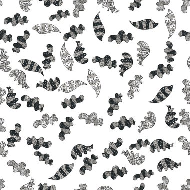 O-ebilmek var olmak kroki üzerinde kullanılan, kupa baskı, Bebek giyim, kutuları vb kaydırma. Güzel arka plan. Siyah, beyaz ve nötr renkler. Doodles'ın şirin desen. Dikişsiz güzel kumaş desen. Vektör - Stok.