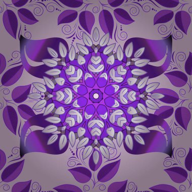 Sulu Boya Dikişsiz desen Tekstil için. El çekilmiş çiçek seamless modeli (döşeme). Şirin çiçekli desenli renkli seamless modeli, tarafsız, Menekşe ve mor renkler.