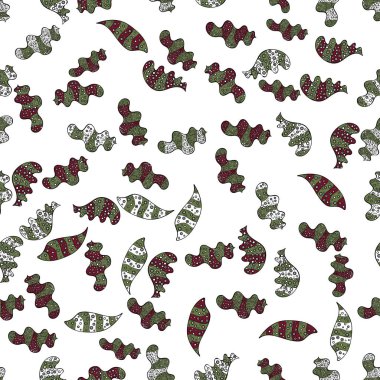 Modern şık doku. Sorunsuz nazik, Bahar yeşil, beyaz ve siyah renkler. Vektör - Stok.