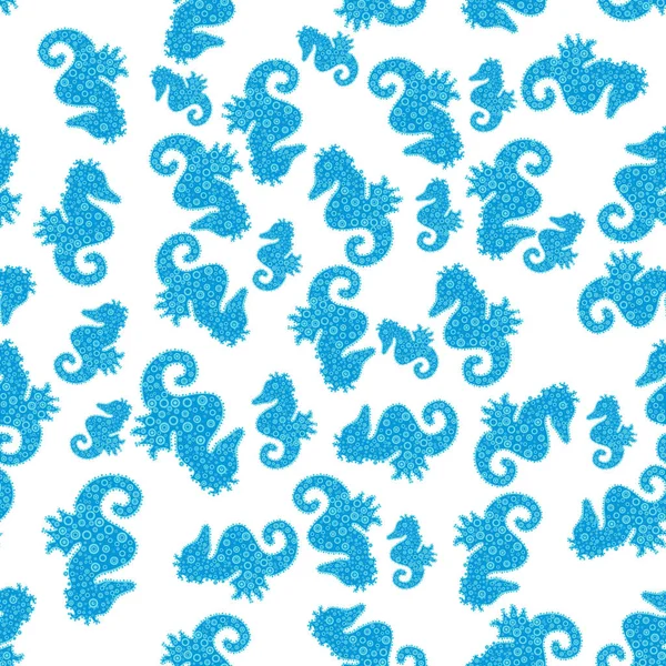 Tarafsız Mavi Beyaz Renkler Hayal Sonsuz Kroki Doodle Karalama Deniz — Stok Vektör
