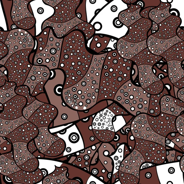 Texture Vectorielle Caniches Sur Des Couleurs Neutres Brunes Noires Illustration — Image vectorielle