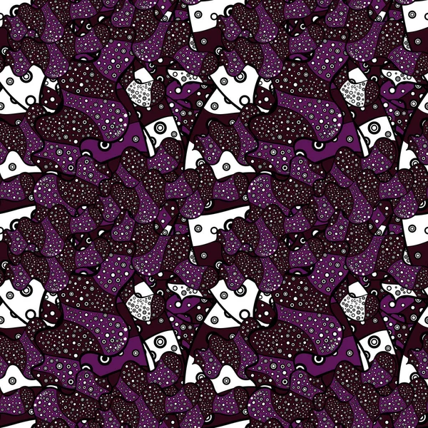Fondo Decorativo Sin Costuras Colores Negro Púrpura Marrón Ilustración Vectorial — Archivo Imágenes Vectoriales