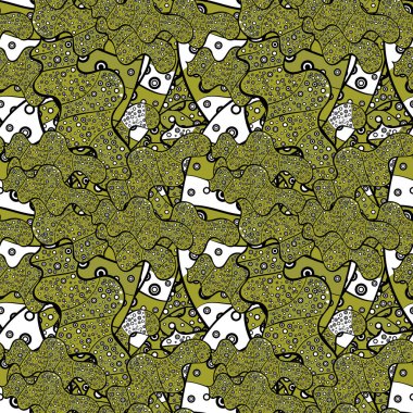 Dikişsiz desen nazik, bahar beyaz, sarı ve siyah renkler. Suluboya resim. Vektör çizim.