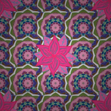 Vektör çiçek izi. Klasik taslak çizimi. Çiçeksiz desen.