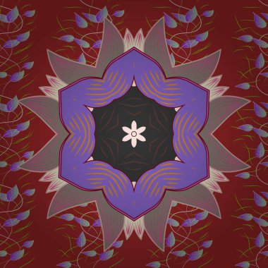 Süslü karalama geçmişi. Soyut süs eşyasıyla kusursuz bir şekil oluşturun. Çocuksu bir tarzda vektör yuvarlak mandala.