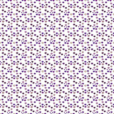 Gerçekçi güzel gri, mor ve beyaz kalp ile Seamless modeli. Aşk ve tatil Tema. Sevgililer günün kutlu olsun. Vektör çizim.