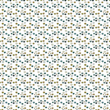 Öğeleri beyaz, mavi ve gri renkler üzerinde. Seamless aşk modeli ile elle çizilmiş doodle kalpler. Sevgililer günü tasarım.