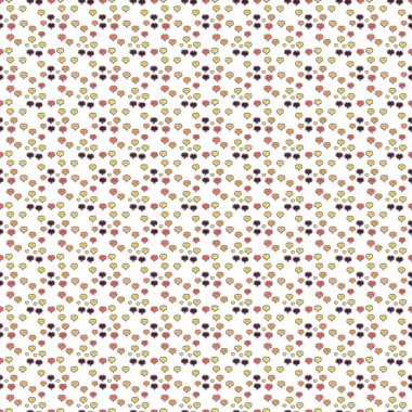 Vektör süslü aşk şekil Dikişsiz desen arka plan. Gri, kahverengi ve beyaz. Sevgililer günü.