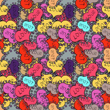 Dikişsiz desen zarif Dekoratif süsleme moda için baskı, karalama defteri, ambalaj kağıdı, kroki. Bir siyah, sarı ve pembe renklerde vektör çizim resimleri.