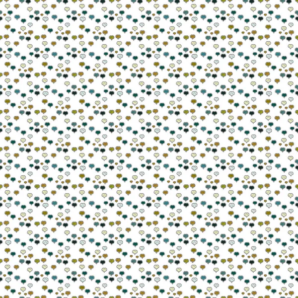 Öğeleri beyaz, mavi ve gri renkler üzerinde. Seamless aşk modeli ile elle çizilmiş doodle kalpler. Sevgililer günü tasarım.