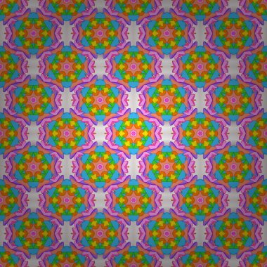 Sorunsuz dekoratif arka plan. Kartları, Davetiyeler, tarihi kartları ve daha birçok kaydetmek için kullanılabilir. Turuncu, pembe ve mavi renkler. Karalamalar. Vektör çizim.