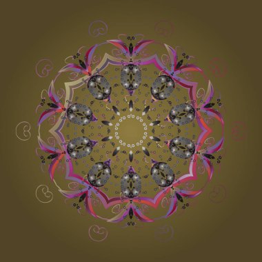 Kar taneli desen. Vektör Noel soyut renkli arkaplan ve düşen kar tanesi. Vektör illüstrasyonu.