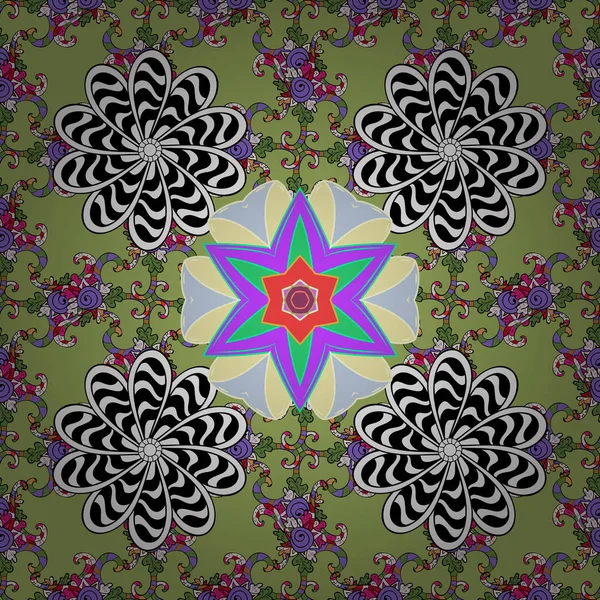 Vektör güzel kumaş deseni. Çiçek arkaplan ile soyut zarafet kusursuz desen.