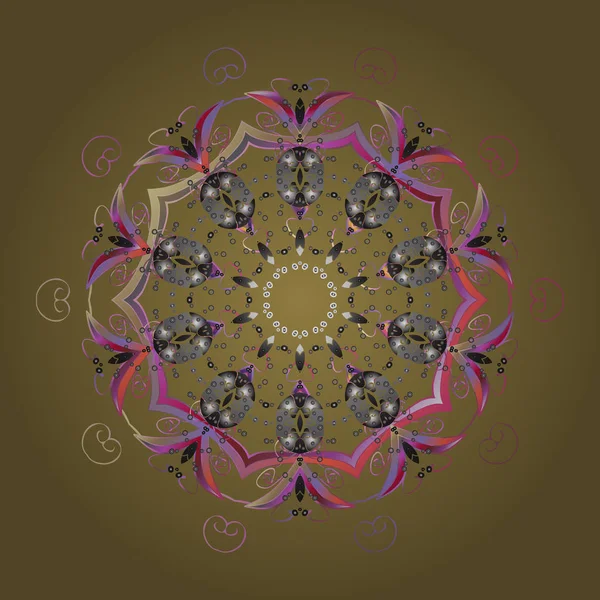 Kar taneli desen. Vektör Noel soyut renkli arkaplan ve düşen kar tanesi. Vektör illüstrasyonu.