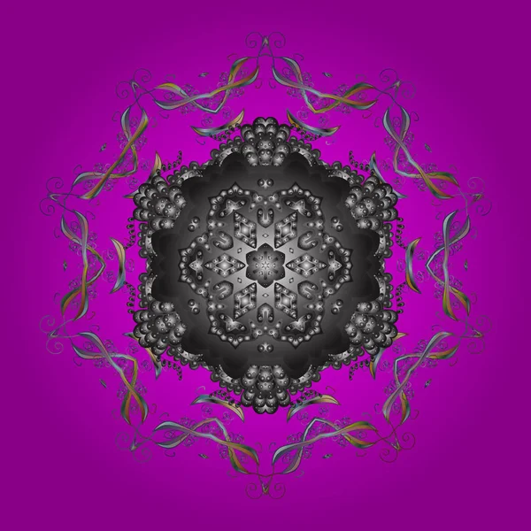 Kartpostal ve poster grafik tasarım için Tekstil, kağıt, ambalaj için sevimli, basit vektör kar taneleri Noel kış arka planları çizilmiş stil ver. Vektör tasarımı. Kış karalamalar el çekilmiş kar tanesi.