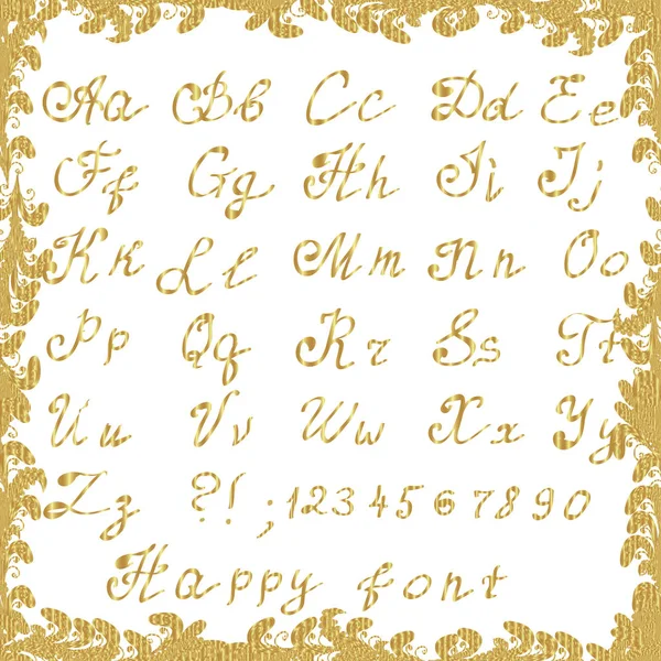 Stile Schizzo Caratteri Decorativi Vintage Illustrazione Vettoriale Lettering Design Stile — Vettoriale Stock