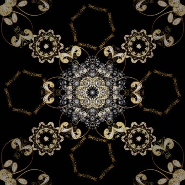 Klasik tarzda mobilya. Sorunsuz öğe oymacılığı. Oyma. Siyah ve gri renkler altın elemanları ile desen. Patina. Lüks mobilya. Siyah ve gri zemin altın trim ile.