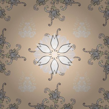 Çiçek açması arka plan kumaş, kroki ve kağıt baskı almak için. Küçük bir çiçek bir vintage tarzı ile şirin seamless modeli. Parlak buketleri moda grunge arka plan üzerinde. Vektör çizim.