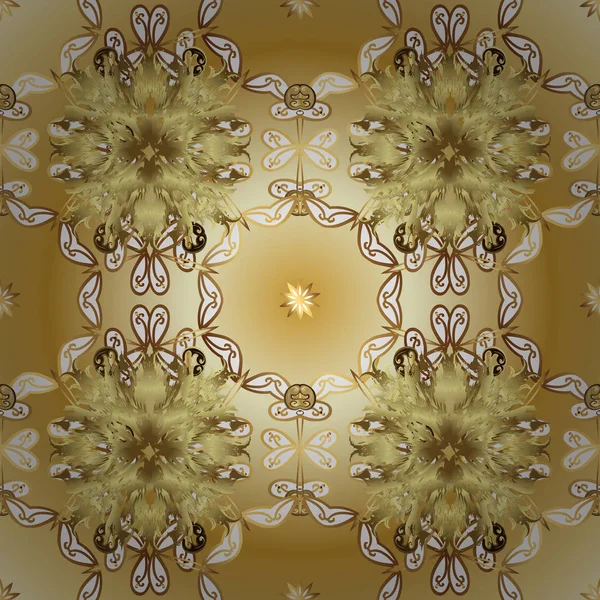 Traditionelles Orientalisches Ornament Klassisches Vektor Goldenes Nahtloses Muster Nahtloses Muster — Stockvektor