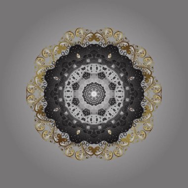 Şirin desen. Kar taneleri deseni. Vektör Noel renkli arka plan ile sevimli kar tanesi. Vektör çizim. Noel kar taneleri arka plan.