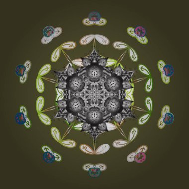 Vektör çizim. Yeni yıl işareti. Renkli arka plan üzerinde izole kış. Noel için tasarım. Simge siluet. Kutlama sembolü.