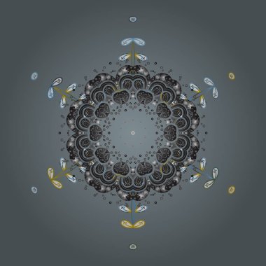 Xmas frost kar pul izole siluet simge. Hava illüstrasyon buz koleksiyonu. Kar tanesi vektör simge renkli arka plan rengi. Vektör çizim. Kış Noel kar düz kristal öğesi.