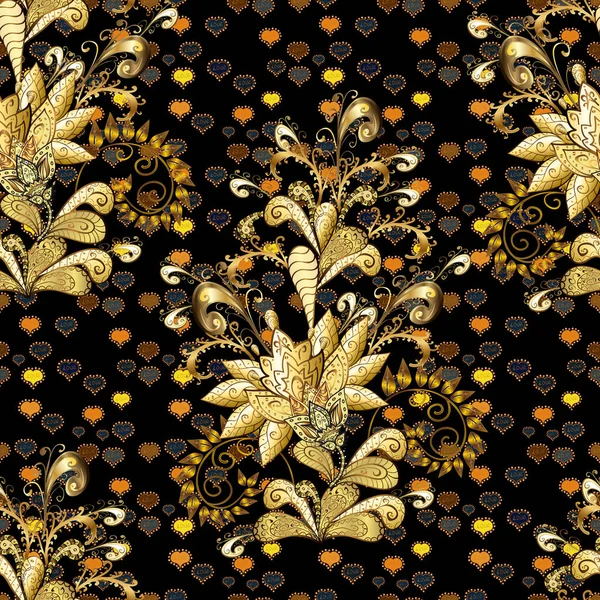 Fond Floral Mignon Magnifique Motif Tissu Modèle Sans Couture Petite — Image vectorielle