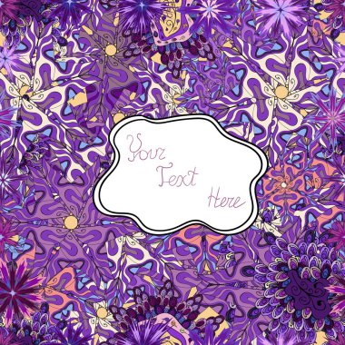 Kutular, kupa baskı sarma duvar kağıdı üzerinde kullanılabilir, kıyafetler vb bebeğim. Karalamalar desen. Menekşe, mor ve beyaz renkler. Vektör tasarımı. Seamless modeli güzel kumaş deseni. Şirin arka plan.