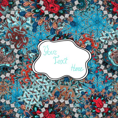 Tasarım ve hediye paketleme kağıt, tebrik kartları, afiş ve Posterler Tasarım. Sorunsuz illüstrasyon vektör Varicoloblue, beyaz ve siyah.