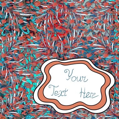 Dikişsiz desen nazik, mavi, beyaz ve turuncu renkleri bahar. Vektör çizim. Suluboya resim.