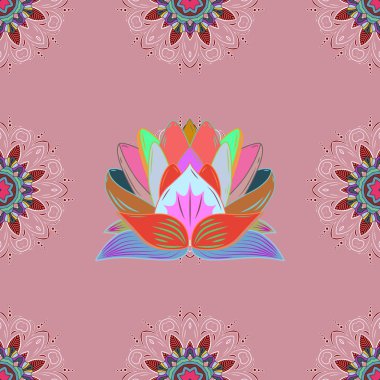 Vektör güzel kumaş deseni. Vektör suluboya çiçek desenli, narin çiçekler, tarafsız, mavi ve pembe çiçekler, tebrik kartı şablonu.