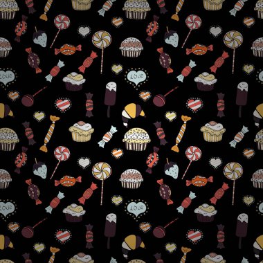 Soyut süper sevimli ve ilginç bir resim.