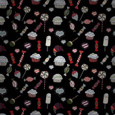 Soyut süper sevimli ve ilginç bir resim.