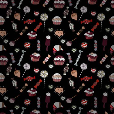 Soyut süper sevimli ve ilginç bir resim.